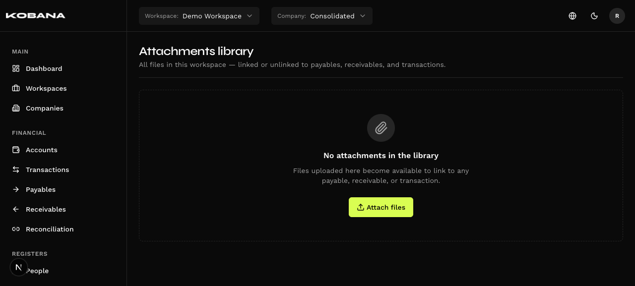 Attachments library