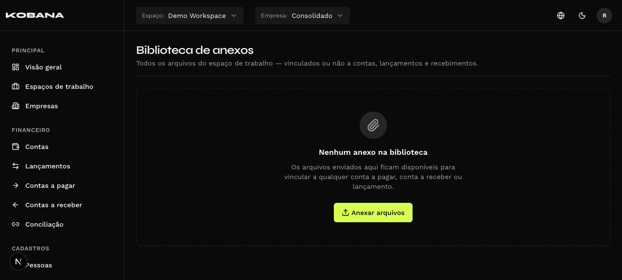 Biblioteca de anexos